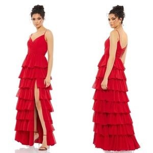 NEW $398 MAC DUGGAL 55416 SLEEVELESS HIGH SLIT GOWN #55416 Size 2
